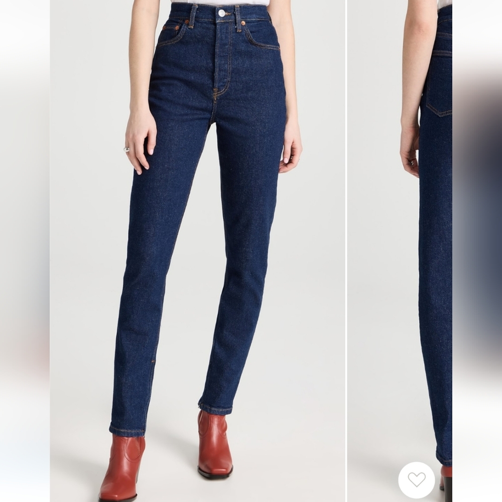 Re/Done Super High Drain Pipe Jeans 25